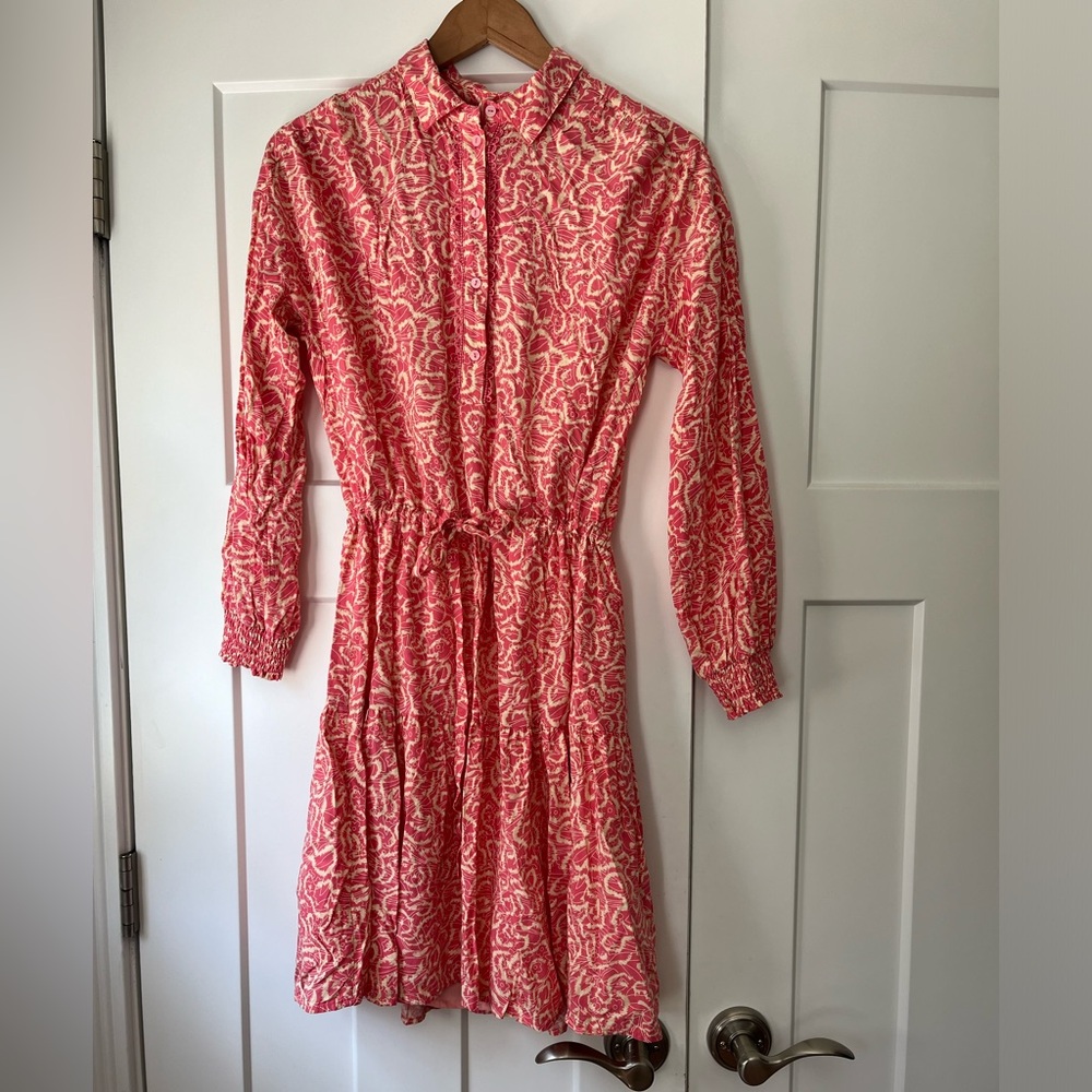 VONDA VIBRANT VACAY SHIRTDRESS - ESQUALO